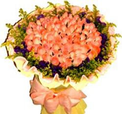 99 pink rose bouquet